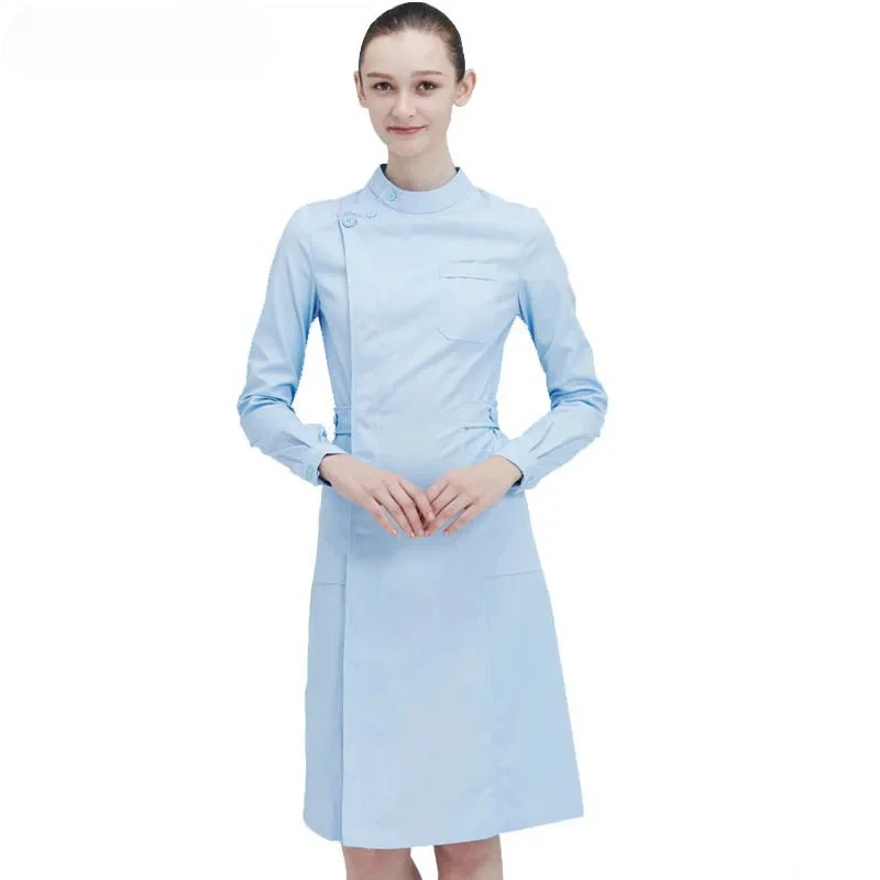 Multicolour Ladies Medical Robe gown Women Lab Coat nurse scrub Doctor uniform medical Hospital Overalls Lab Coat hospital gown