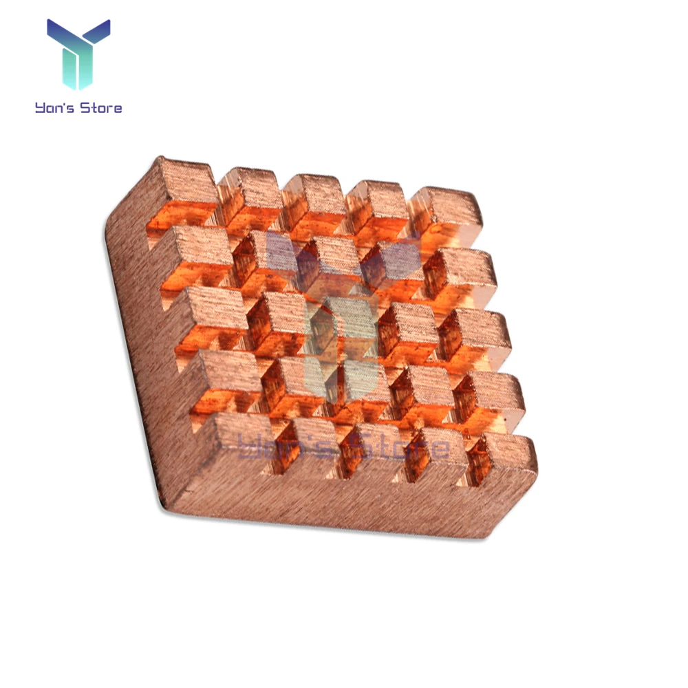 Imagem -05 - Conjunto Metal Kit Faça Você Mesmo Cooler Dissipador de Calor de Cobre do Dissipador de Calor Bloco de Resfriamento do Radiador Passivo para o Resfriamento 4b Raspberry pi Modelo b de Memória Ram Peças