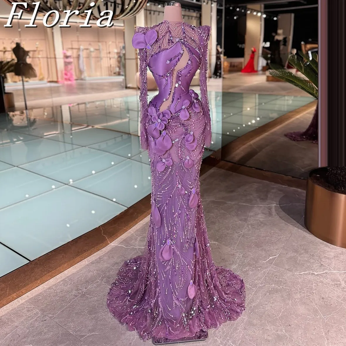 Рисунок 2 - Фиолетовое длинное вечернее платье