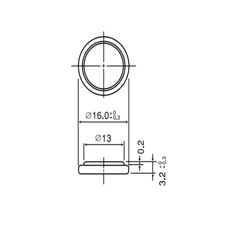 25-50PCS Button Battery CR1632 Lithium Coin Cell Batteries 3V LM1632 BR1632 ECR1632 CR 1632 Electronic Watch Toy Remote