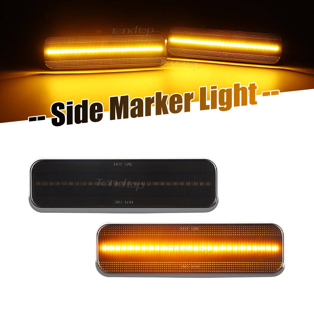 Светодиодные боковые габаритные фонари переднего бампера для Dodge Charger Dart Aspen, для Plymouth Barracuda Satellite Duster Valiant