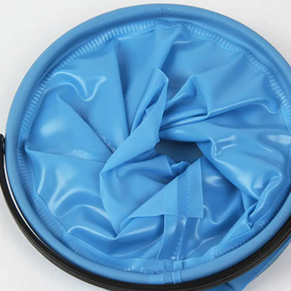 4Pcs Portable Foldable Brush Washing Bucket Rubber Painting Brush Washer Holder Ideal for Camping Outdoor Art Wash Pen Bucket view 3