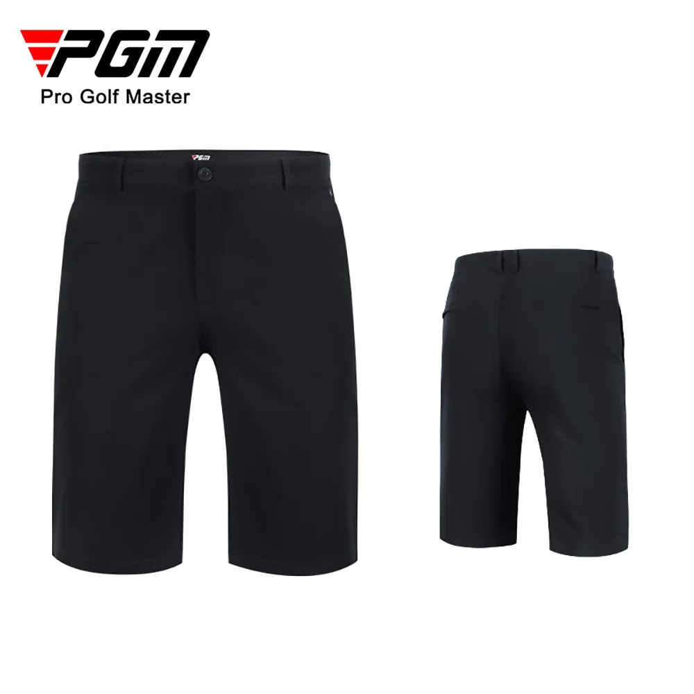 

PGM Men Solid Black Golf Shorts Sports Wear Casual Clothing Suit Clothes summer High Stretch Breathable Fabric Pants KUZ077