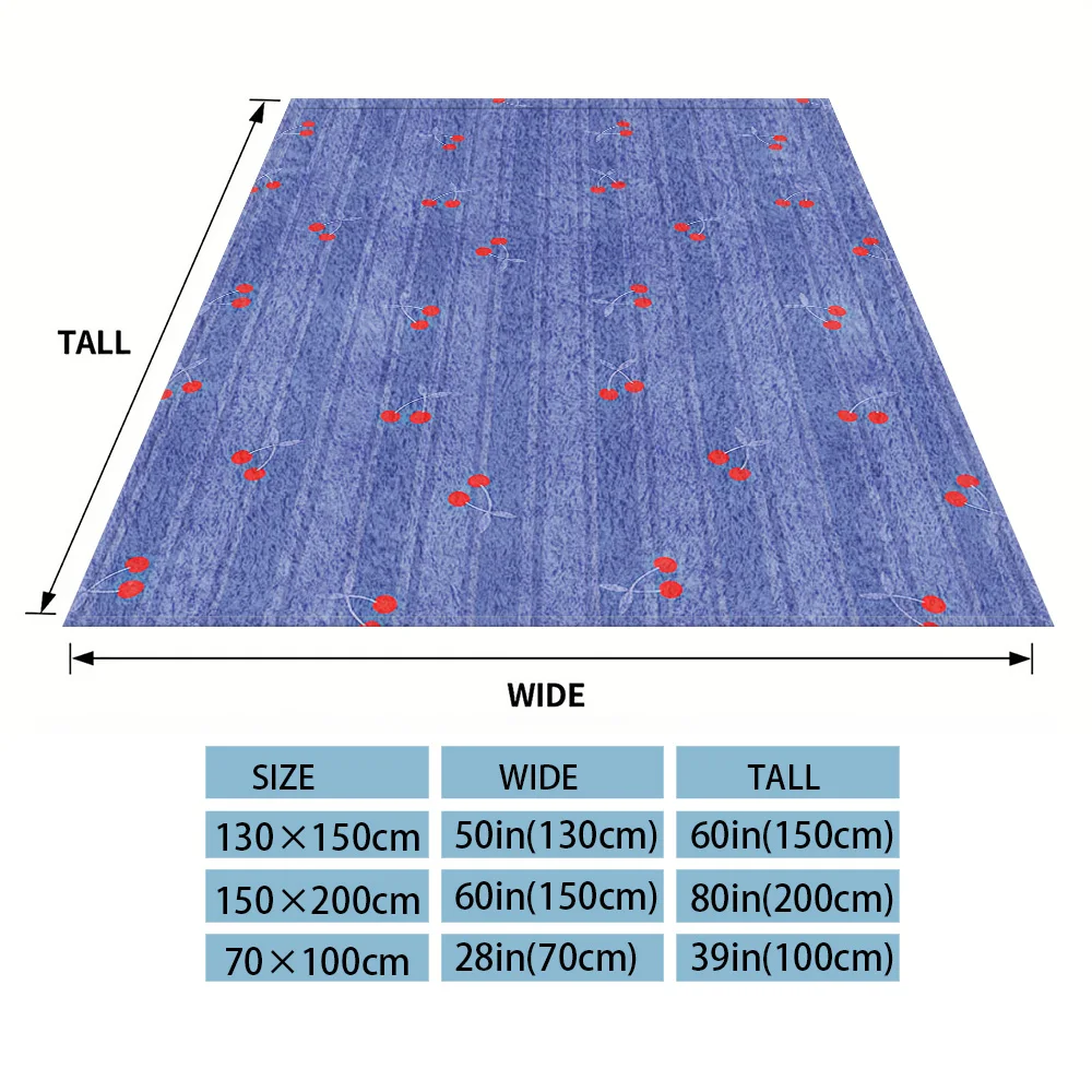 Cherry Stripes Printed Blanket Suitable For Sofa Beds, Offices, Travel Camping Chairs, Warm Woolen Blankets