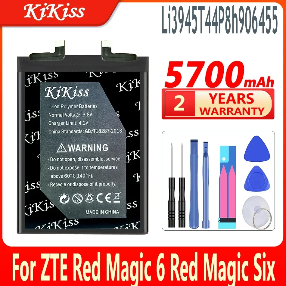 

KiKiss Аккумулятор Li3945T44P8h 906455 5700MAH для ZTE 906455 Мобильный телефон Nubia Red Magic 6 Magic 6 Red Magic Six
