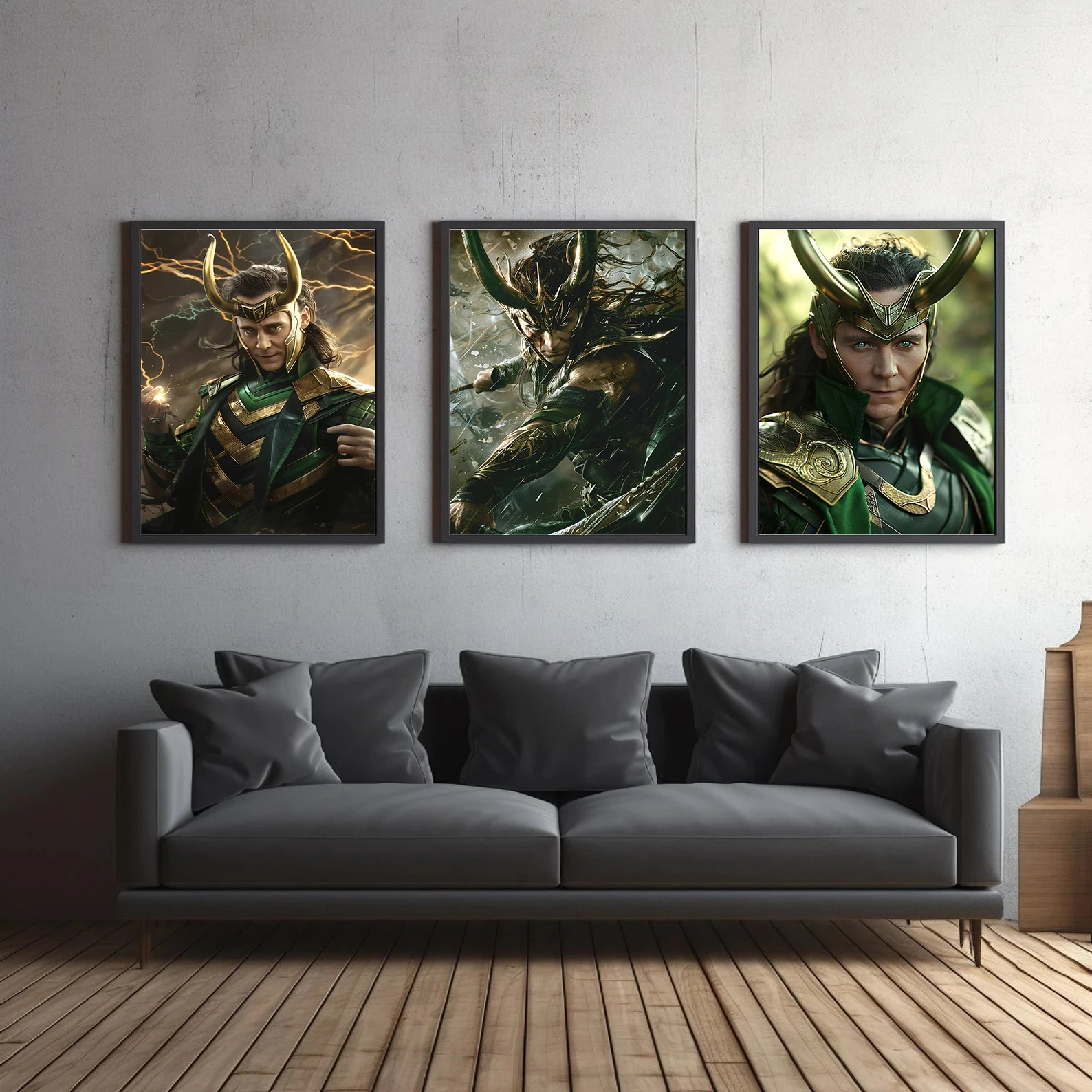 Mavel Loki Movie Self-adhesive Poster Wallpaper Figures Photos Superhero Home Decoration Painting Wall Boy Bedroom HD Decor Gift