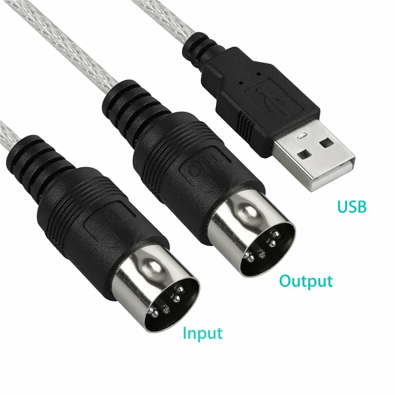 

Dropship-5X MIDI To USB Cable Converter Connector PC To Synthesizer Music Keyboard Adapter For Home Music Studio