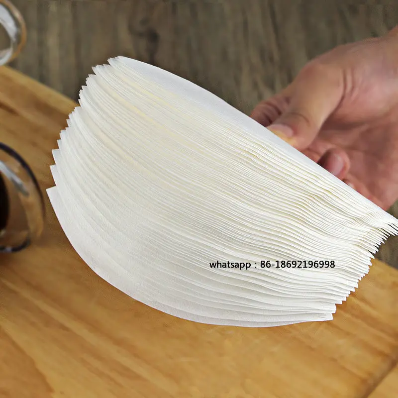 YRP 60 V Coffee Filter Paper Count Disposable Coffer Filters Natural Cone V-Shaped Unbleached Filter for v&60 Coffee Dripper