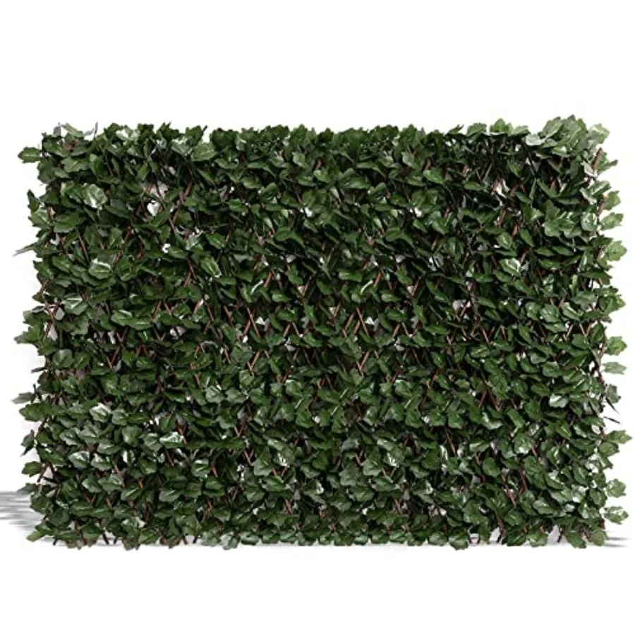 

Раздвижная панель-экран для конфиденциальности на балконе, террасе, улице, двусторонняя, 1 шт., панель-забор из искусственного плюща для заднего фона сада