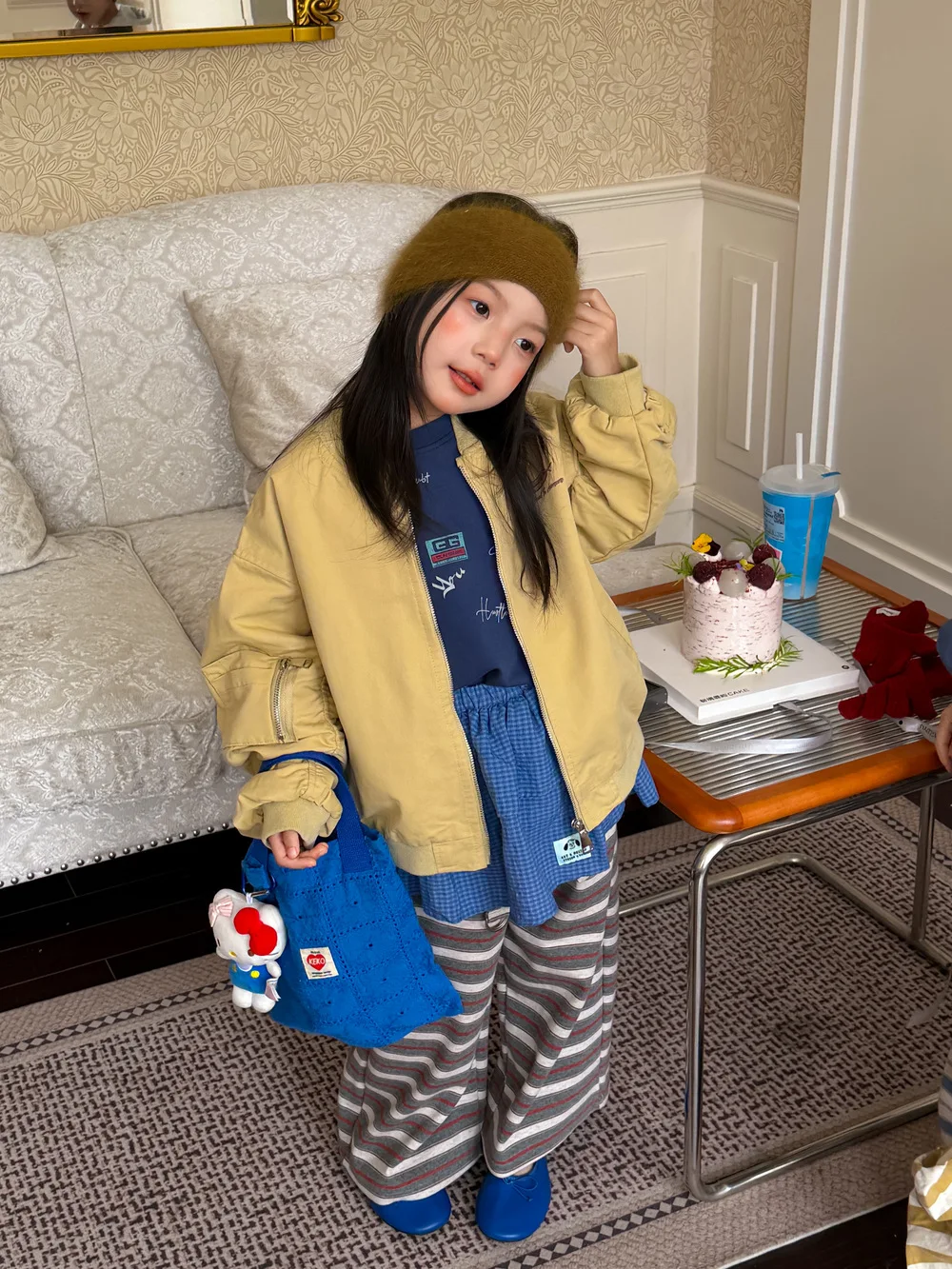 Children's Jacket 2026 Autumn Boys and Girls Korean Solid Long Sleeve Letter Jacket Children's Zipper Baseball Jacket 3