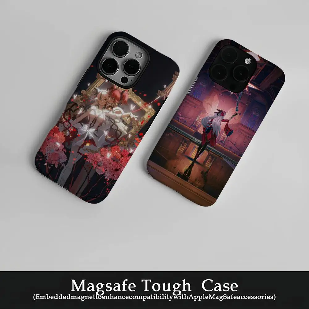 

Cute Carlotta Phone Case Film Korean INS For IPhone 16 15 14 13 12 11 Pro Max Plus Luxury Magnetic Double-layer Cover