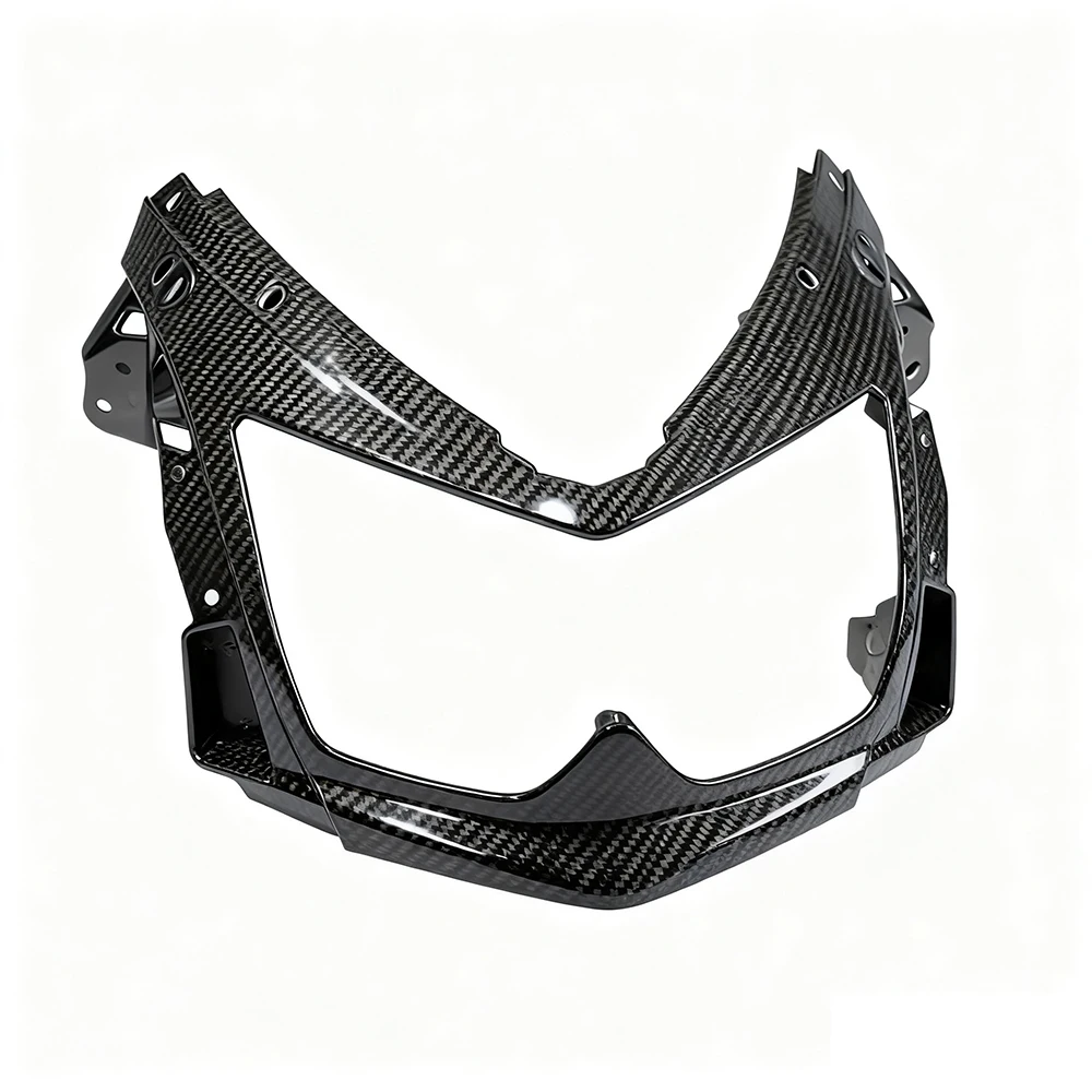 ABS Plastic Carbon Fiber Color Motorcycle Panel for KAWASAKI NINJA 650 EX650 ER6F 2006-2008 Front Nose Headlight Cover Guard