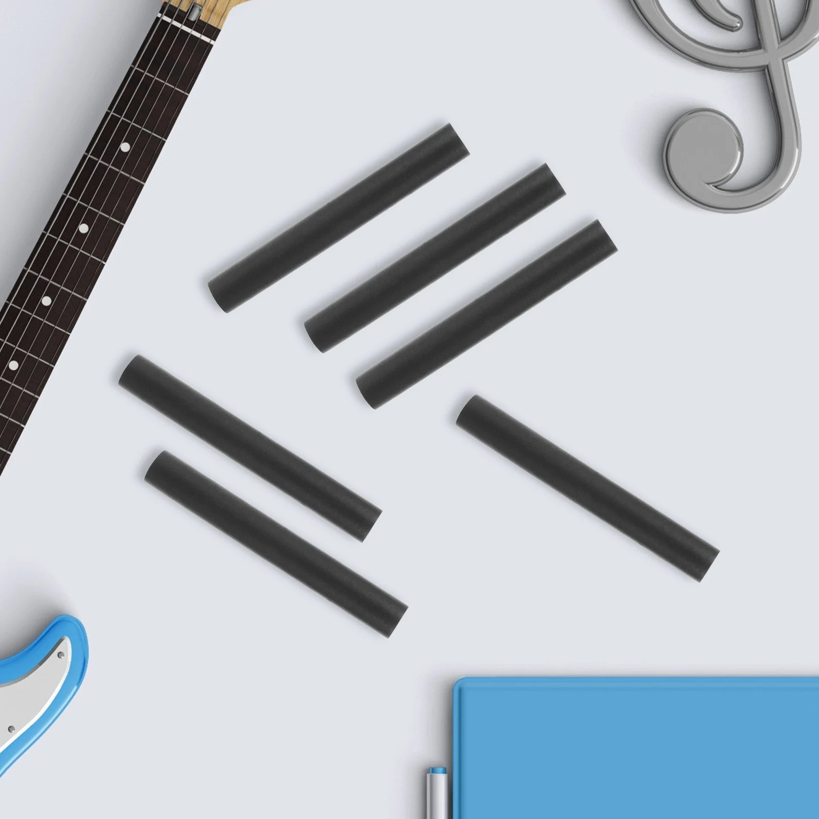 

20Pcs Guitar Wall Mount Hook Cover Secure Sponge Sleeve Guitar Hanger Sleeve Adjustable Acoustic Electric Hanger