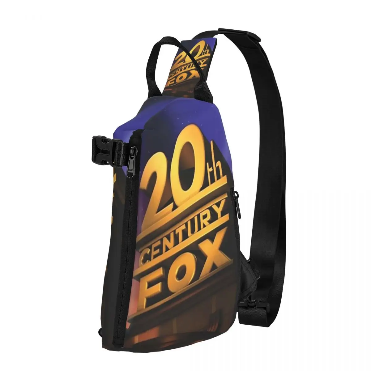 20th Century Fox Classic Chest Bag Men Sling Crossbody Backpack Chest Bag Traveling Hiking Daypack Shoulder Bag