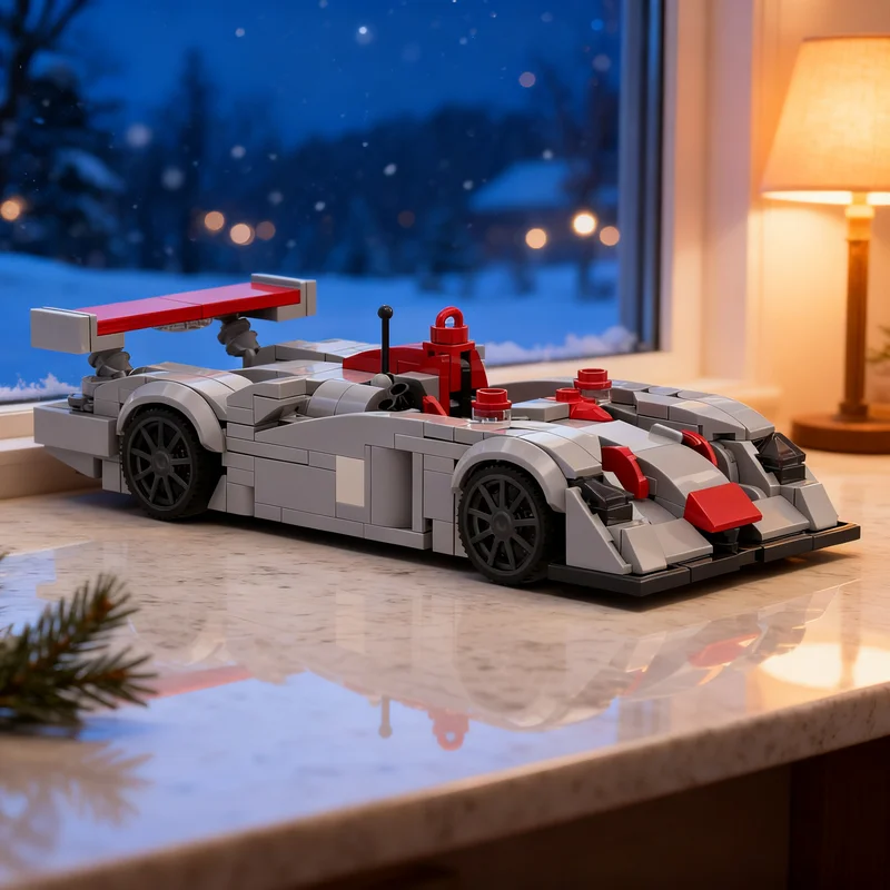 365pcs MOC Audied R8 LMP City Champions Model Building Blocks Christmas Gift DIY Creative Collection Birthday Craft Education