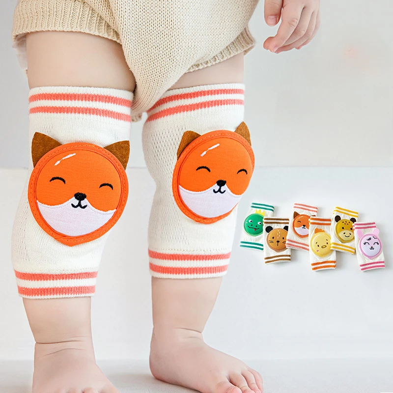 Arrival Baby Knee Pads Summer Thin Cartoon Kids Knee Pads Protective Newborn Knee Pads Crawling Anti-Slip Knee Pads For Baby