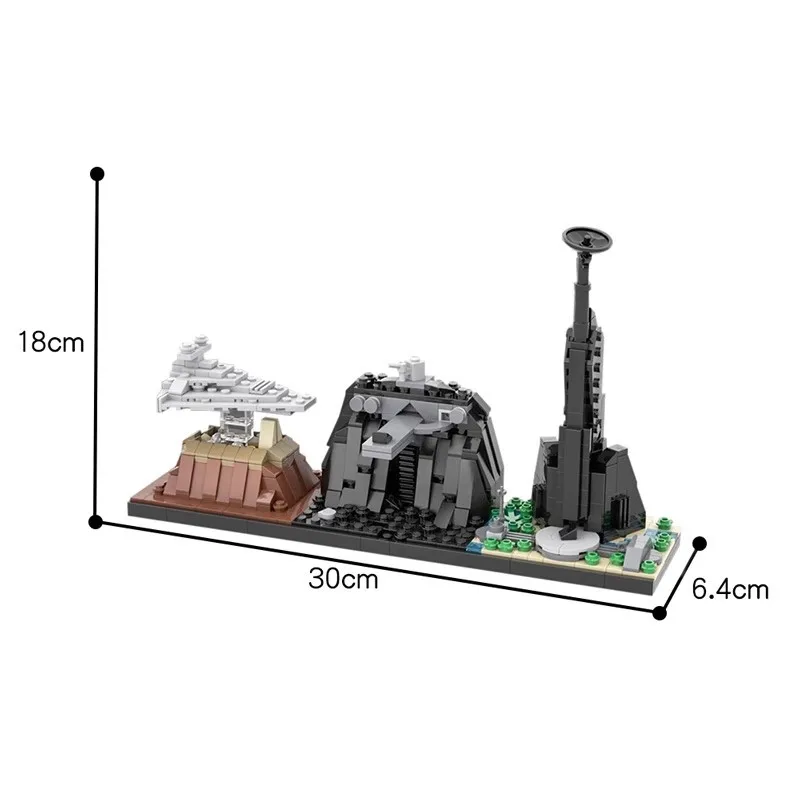 Rogue One Skyline City View structure Bricks Model Figurka akcji Zestawy klocków dla dzieci Dorośli Zabawki Prezenty urodzinowe na Boże Narodzenie