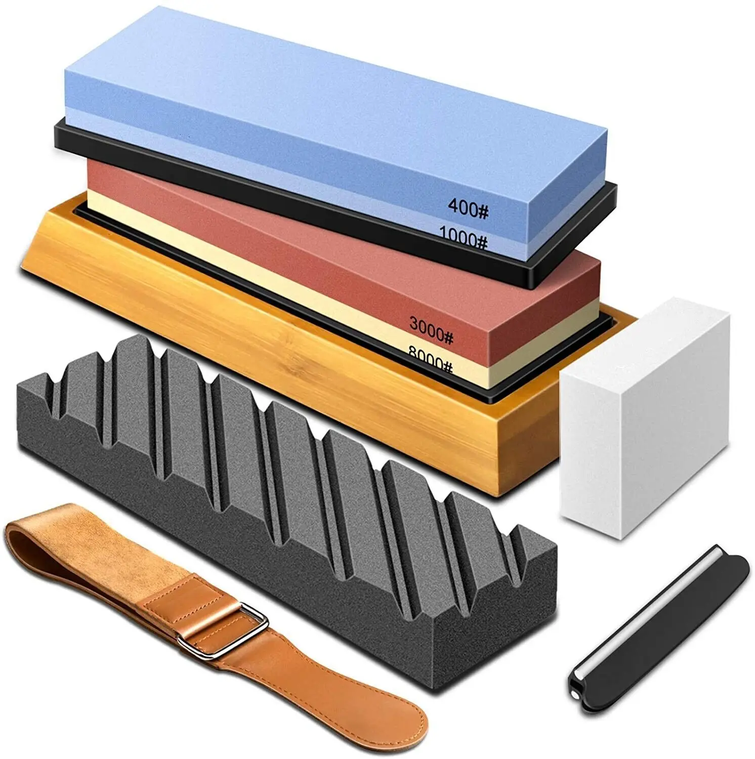 

Kitchen knife, sharpening stone, grinding machine, 400/1000 & 3000/8000, leather knife sharpener