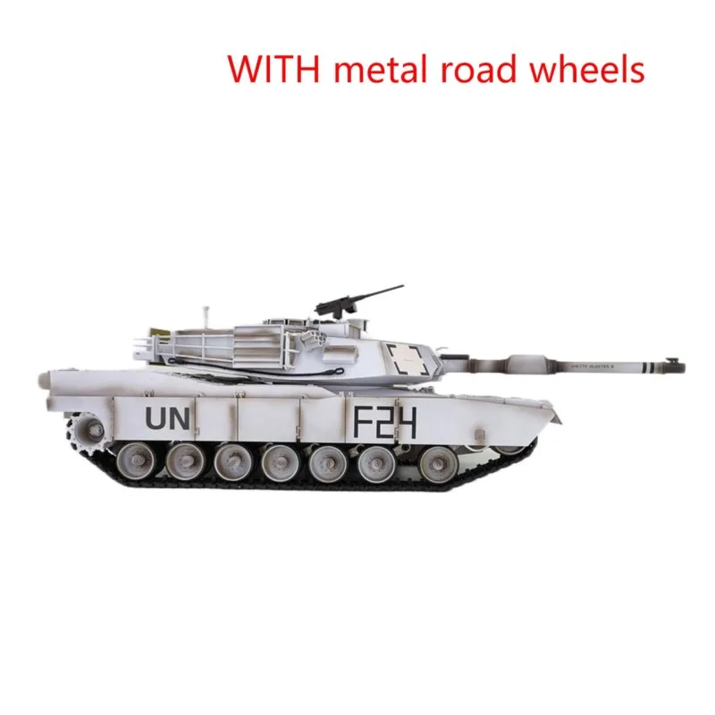1:16 Henglong RC Tank M1A2 Abrams 3918 TK7.0 Wireless Controlled Vechiels Models Barrel Recoil BB IR Steel Gearbox Metal Wheels