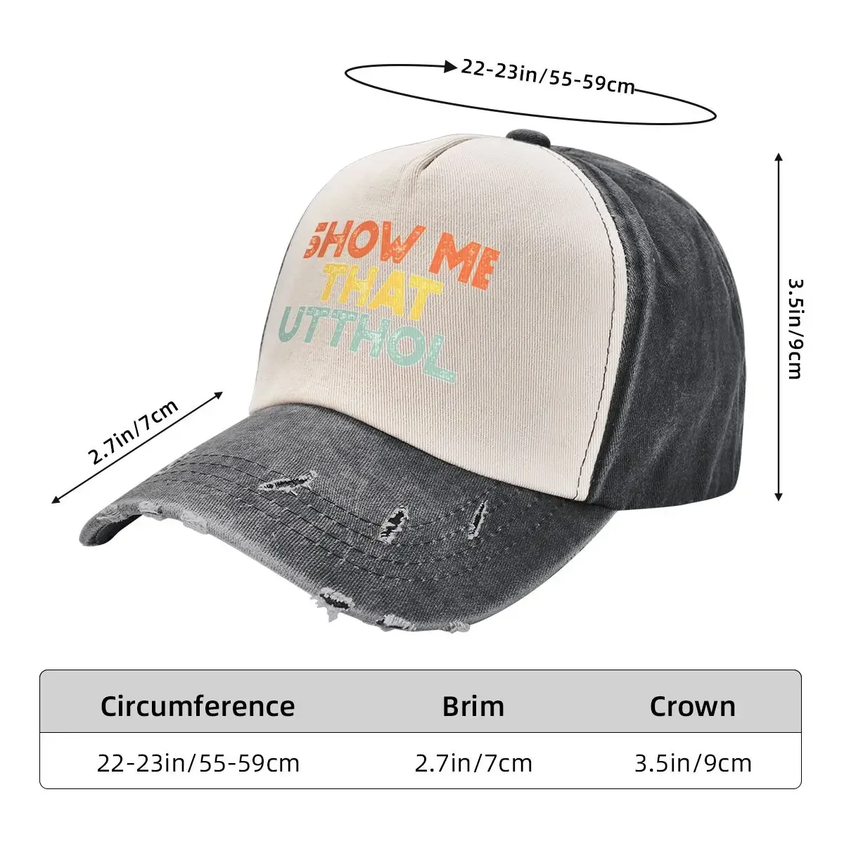 Funny Offensive Show Me That Butthole Vintage Retro (Sunset) Baseball Cap Mountaineering Streetwear Hats Woman Men's