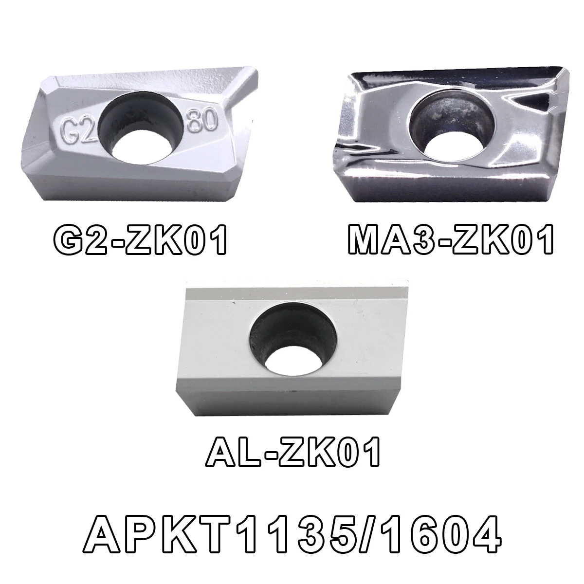 

MZG 10pcs APKT1135 APKT1604 APKT MA G2 Aluminum Carbide Milling Insert Turning Tool APKT 1135 1604 Milling Insert