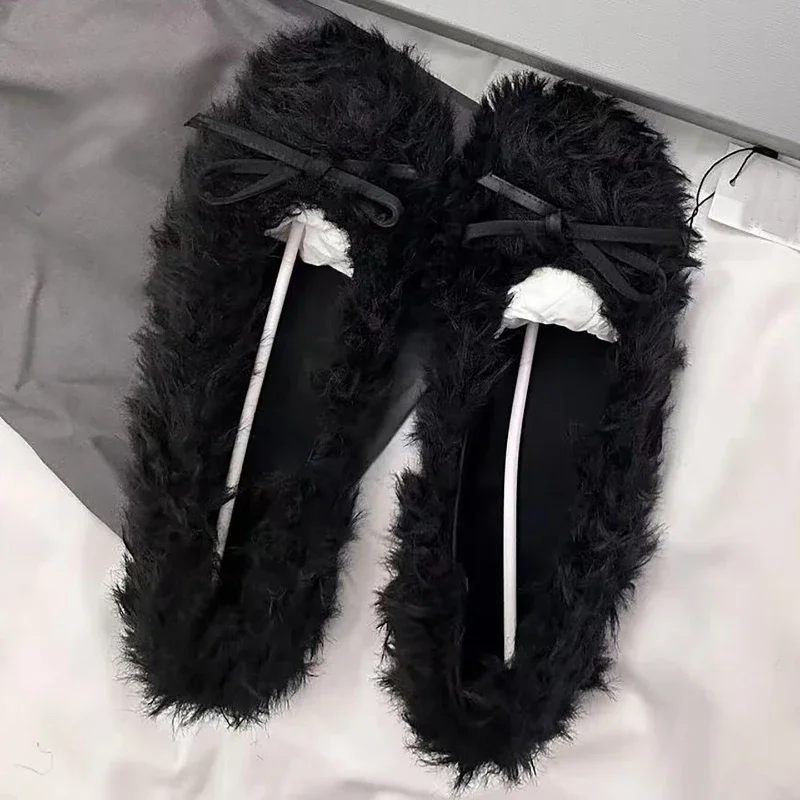 soffici-scarpe-basse-di-marca-di-lusso-per-le-donne-bowknot-calde-scarpe-invernali-in-pelliccia-sintetica-slip-on-punta-tonda-comfort-ballerine-calde-da-donna