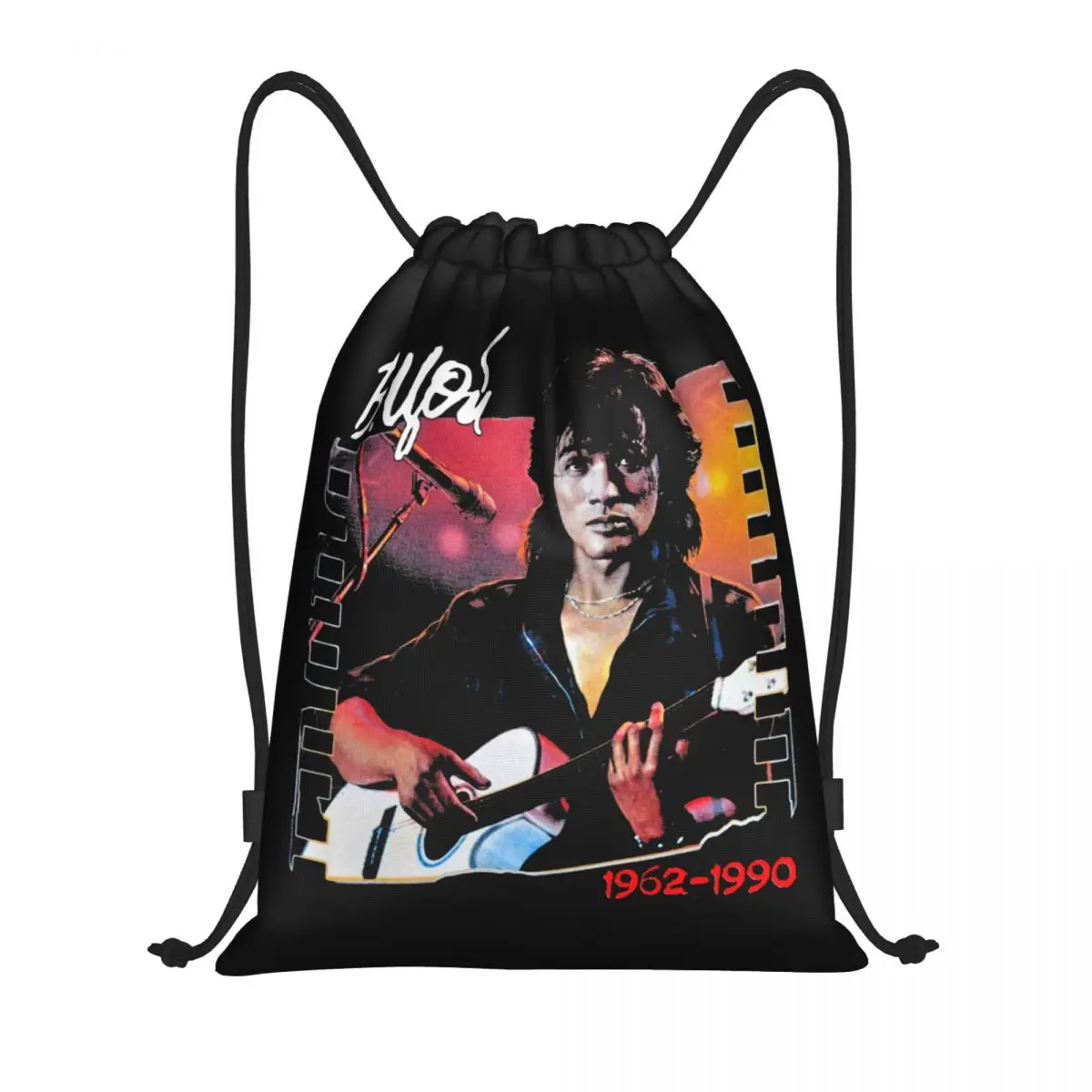 Vintage Viktor Tsoi Is Alive Drawstring Foldable Gym Sports Sackpack Russian Rock Band Legend Kino Shopping Storage Backpacks