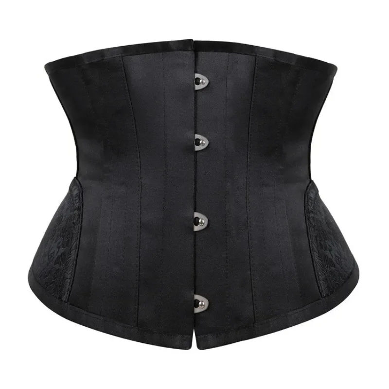 Espartilho feminino espiral de aço osso underbust gótico steampunk bustier corpo shaper emagrecimento cinto plus size corselet