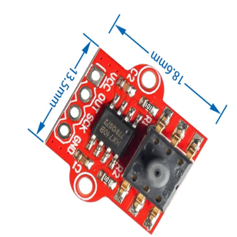 Pressure sensor, air pressure sensor module, water level sensor module