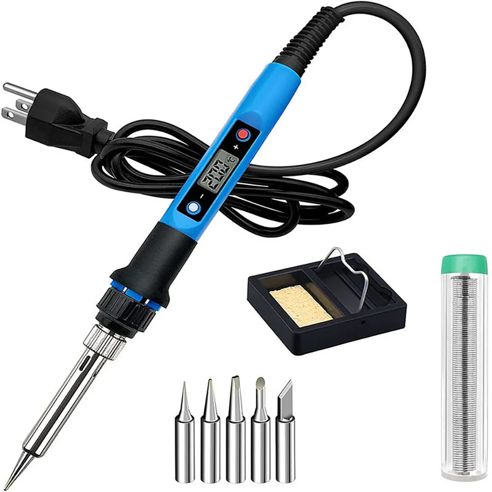 

Internal Heat Soldering Iron Set Digital 80W 220V Adjustment Tin Iron Solder Kit Repair Tools Weld With Regulator For Household