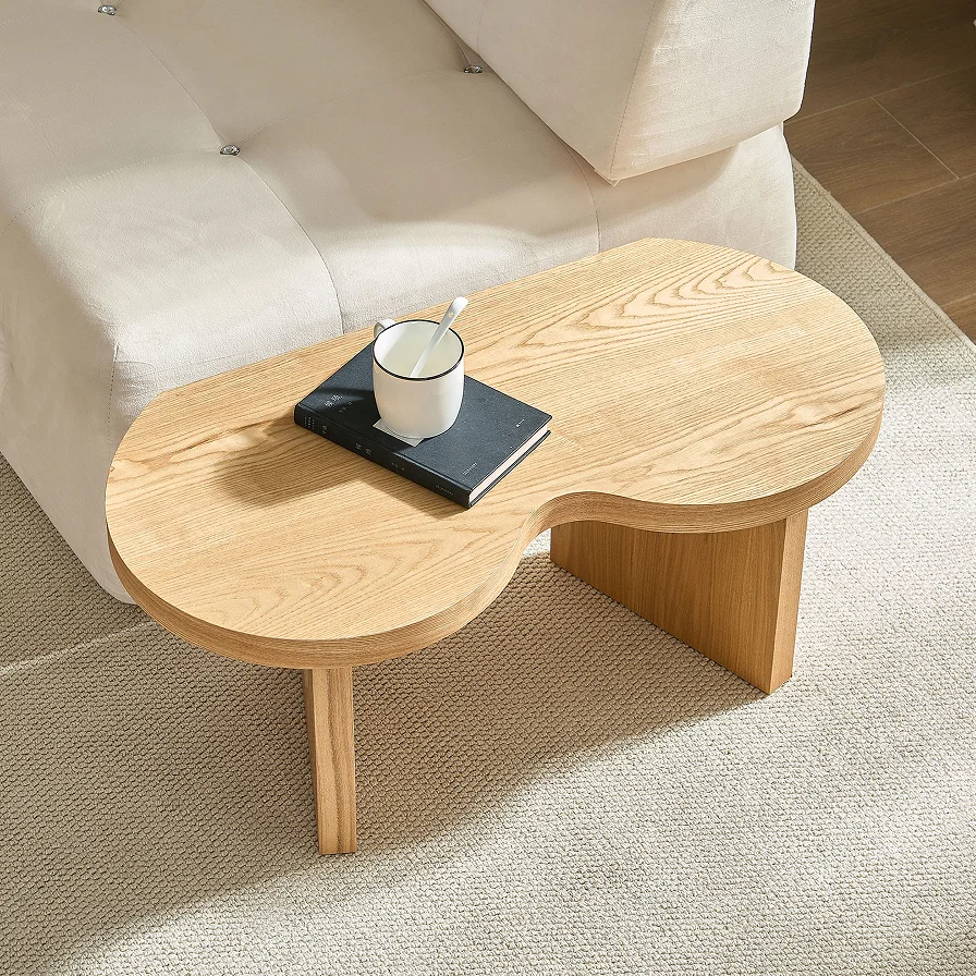#Modern Butterfly MDF Coffee Table, Used In Living Rooms, Bedrooms, Offices, With A Butterfly Shaped Appearance