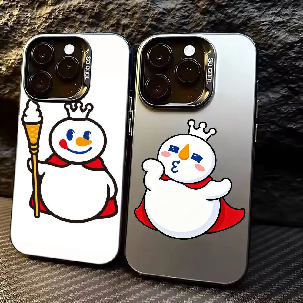 

Mixue Bingcheng Creative Phone Case For iPhone 17,16,15,14,13,12,11 Plus,Pro Max,XS,Colored Silver Plated Inside Cover