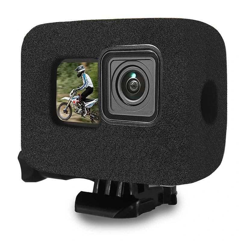 

For GoPro HERO 11 Black Windshield Wind Noise Reduction Sponge Foam Case For Go Pro 13 12 11 10 9 Action Camera Accessorie