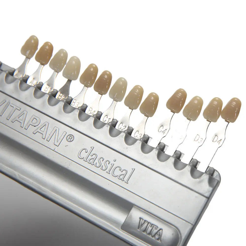 16 Colors Teeth Shade Guide Classical Dentistry Equipment Teeth Whiting Porcelain VITAPAN Tooth Model Colorimetric Plate