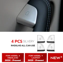 For Tesla New Model Y Launch 2025 New Model 3 Highland 2024 Door Lock Switch Open Button Cover Protector