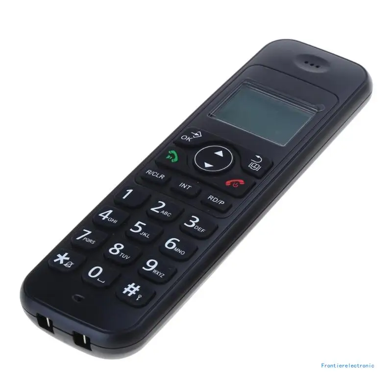 D1006Fixed Landline Wireless Telephone Stylish with Handsfree Answering Caller Display Backlit and Number Storage