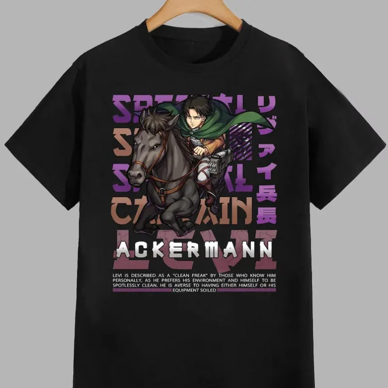 

Attack on Titans Anime Oversize T-shirt Men Women Short Sleeve Casual Tees Cotton Streetwear Cosplay Casual Top Clothing Hip Hop