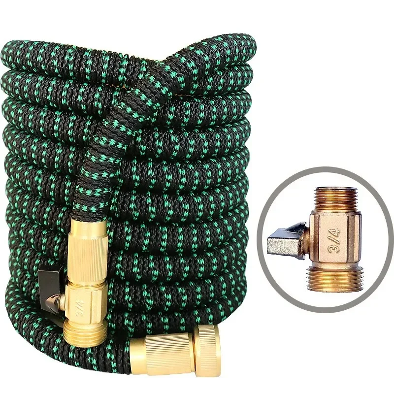 75ft 3X High-Pressure Expandable Hose for Household Tap Water, Magic Hose for Car Washing, Garden Watering, Cleaning Water Gun