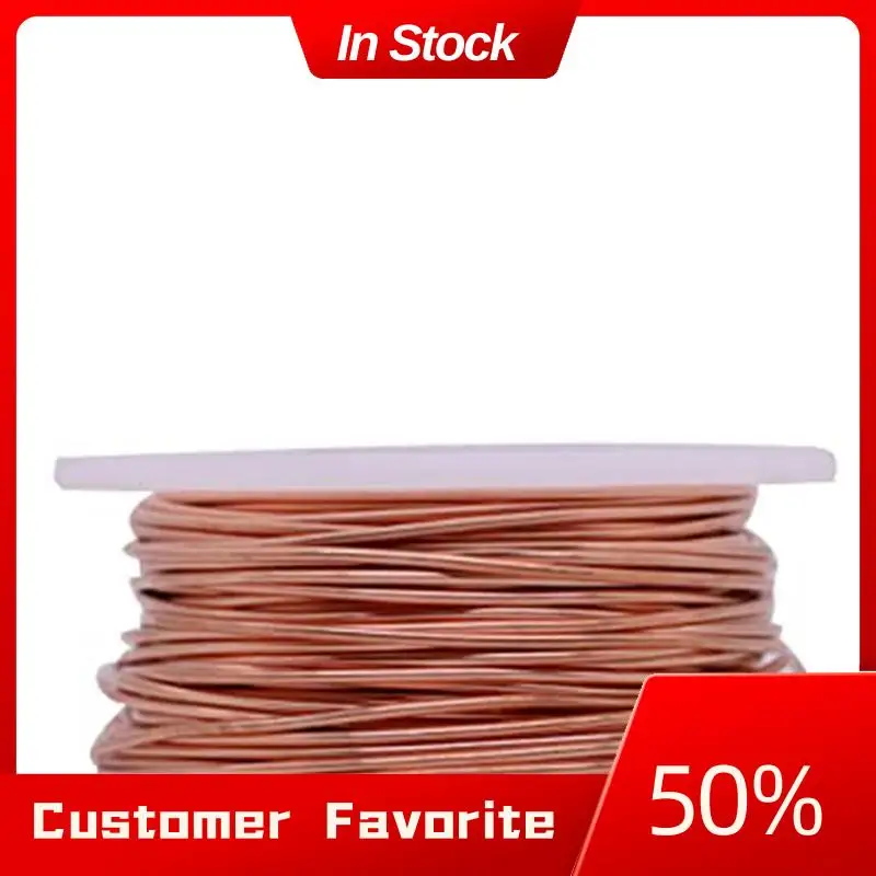 AT03 Accesorios de alambre de cobre desnudo superior Piezas de componentes brillantes, 16 AWG, 0,051 pulgadas de diámetro, 115 pulgadas de longitud