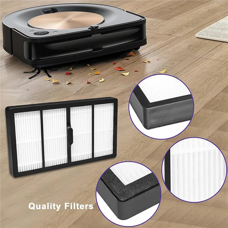 ABUL-Vacuum For Irobot Roomba S9 9150 S9+ Plus Replacement Accessories- Main Roller, Side Brush, Hepa Filter, Dust Bag Spare Par