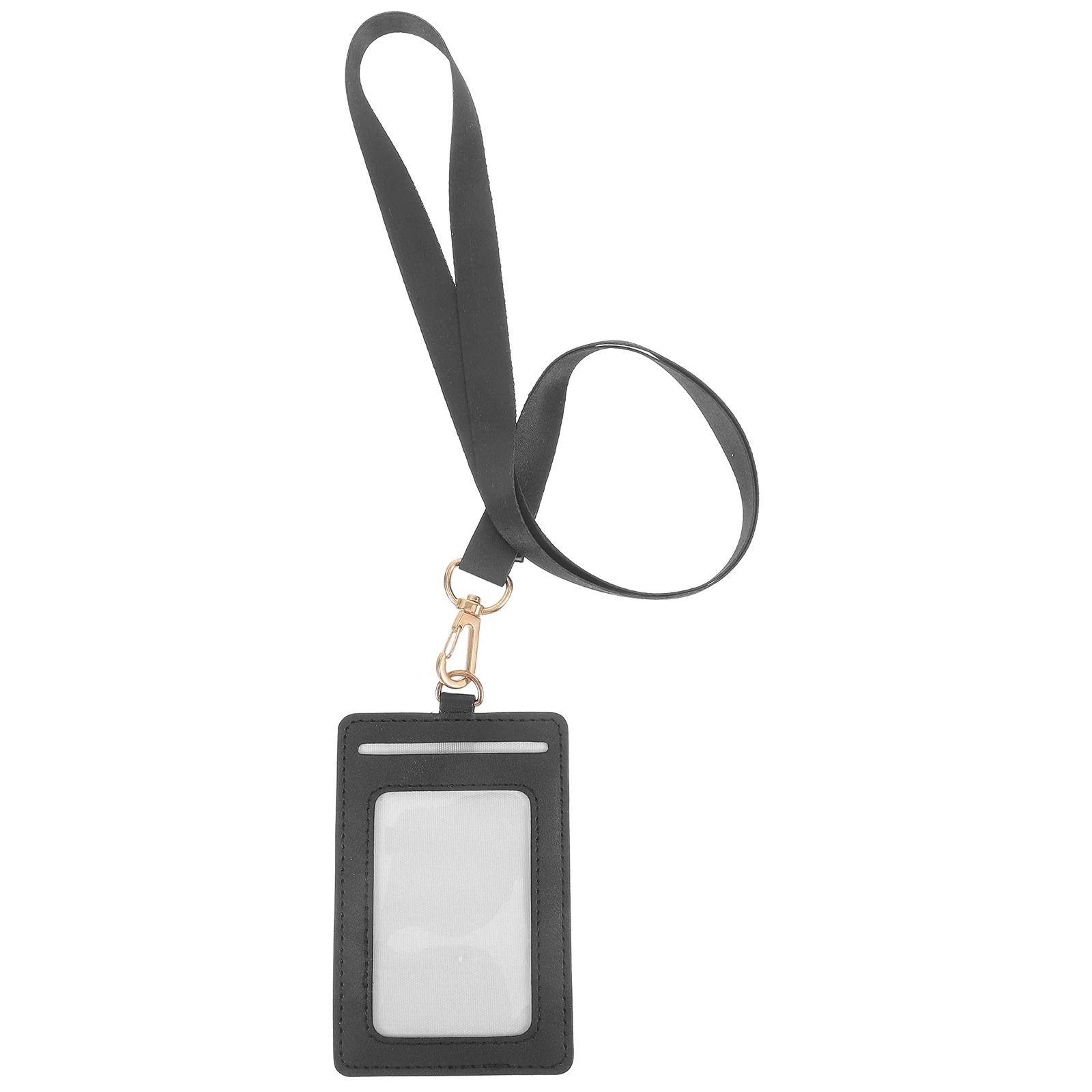 Clear Badge Holder Lanyard Card Protective Sleeves Work Student ID Game Card Holder Small Clear Plastic Cases for Cards
