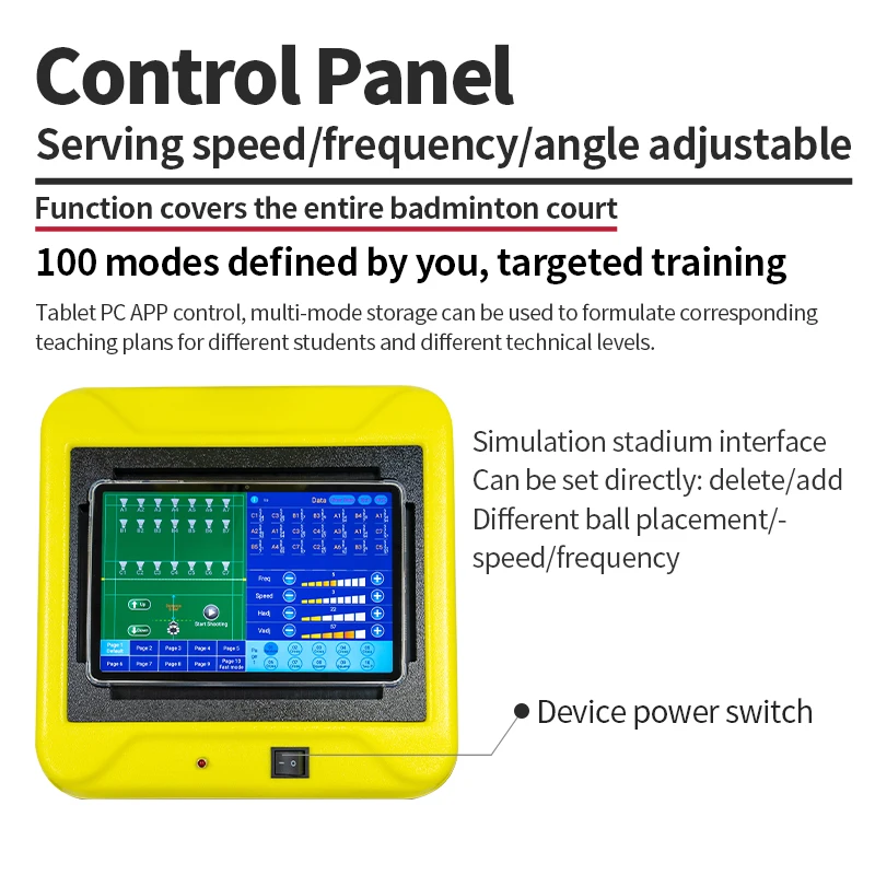 Multifunctional Badminton Feeder Machine Badminton Shuttlecock Feeder Badminton Shuttle Feeder Machine With Ipad Control