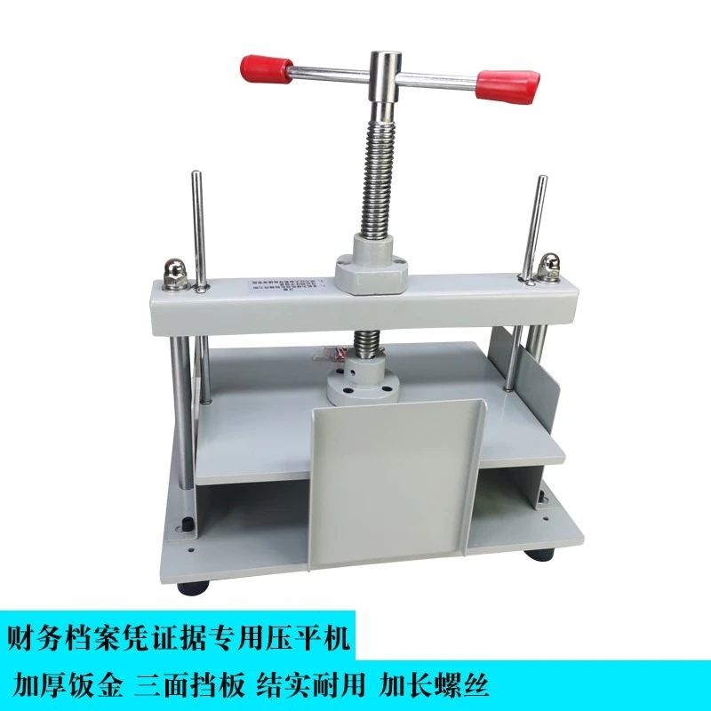 Small Manual Flattening Machine Voucher Bill Book Paper Flattening Machine Binding and Finishing Machine