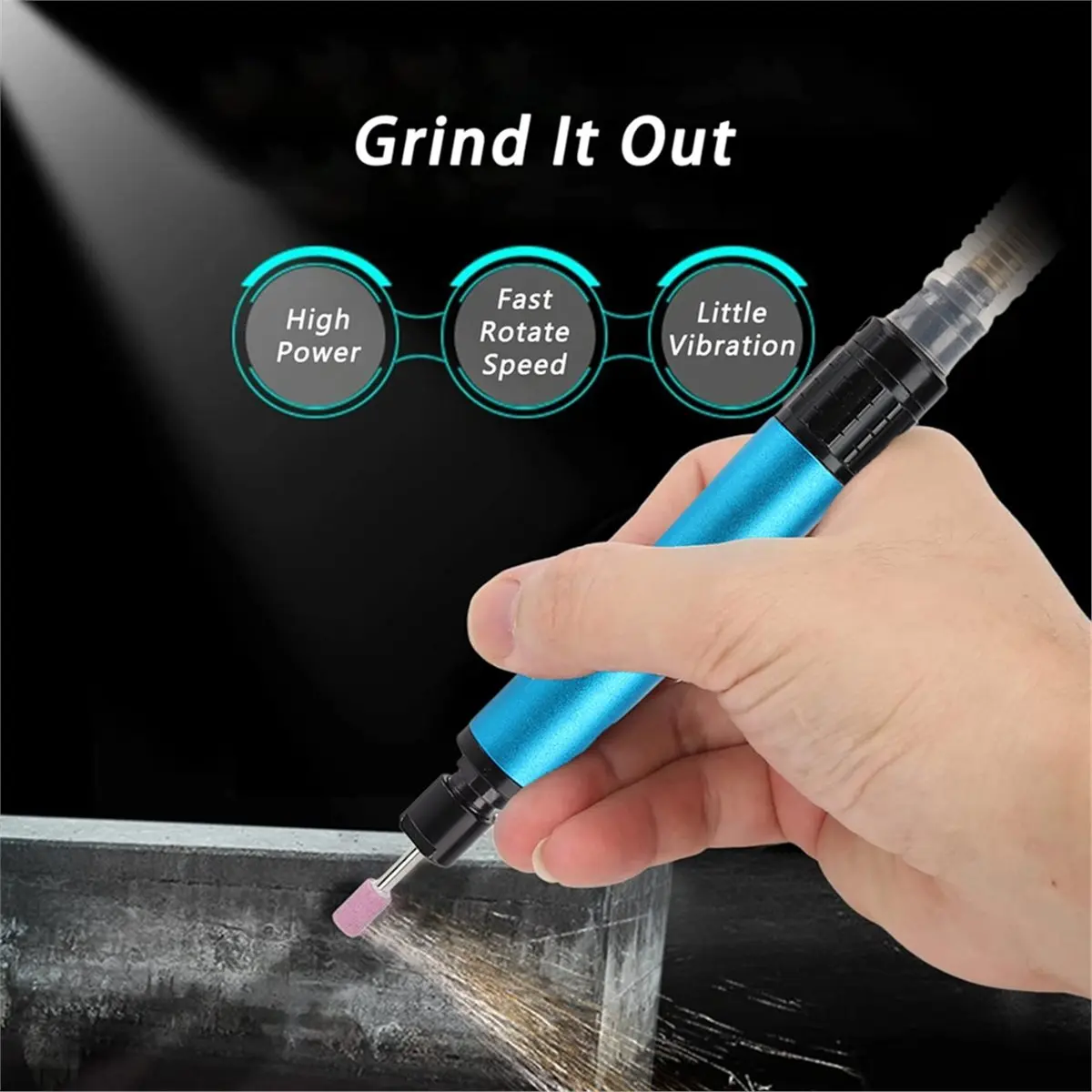 Best of 2026 Air Micro Die Grinder Mini Pencil Polishing Engraving Tool Grinding Cutting Pneumatic Tools with Two Chucks 3mm 6mm