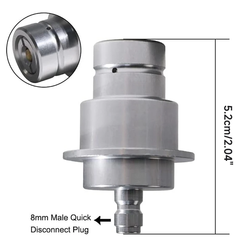 Adaptador Directo Conexión Inserción Rápida Aluminio para