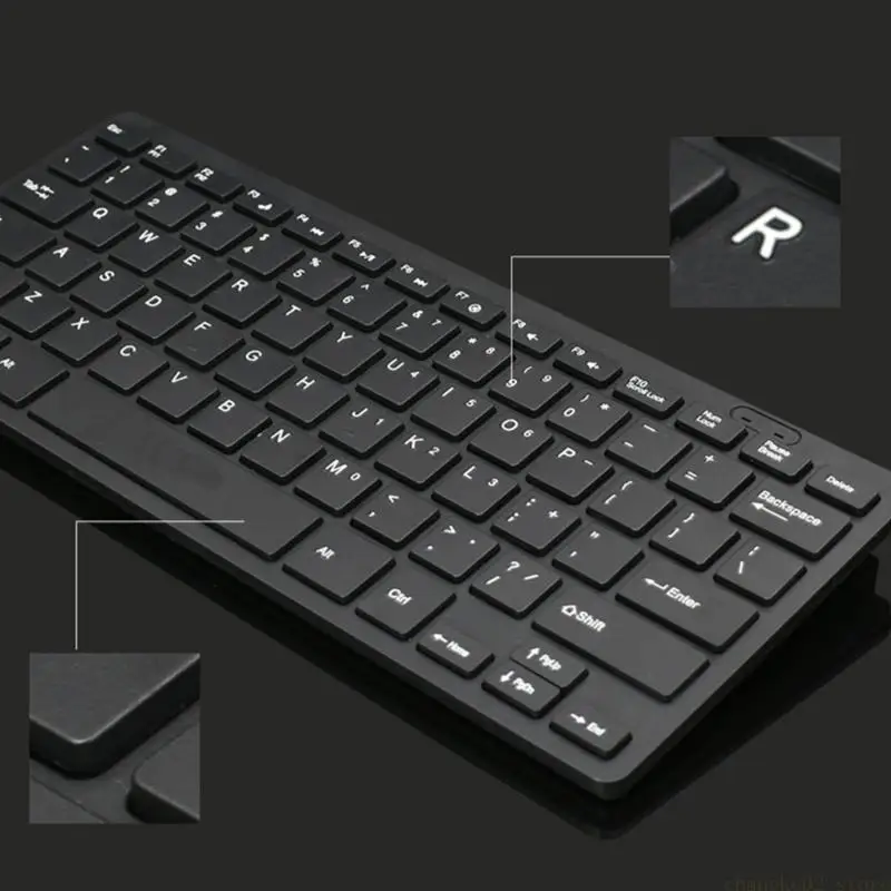 Portable USB Wireds Keyboards 78 Layout for Desktop and Laptop Computers