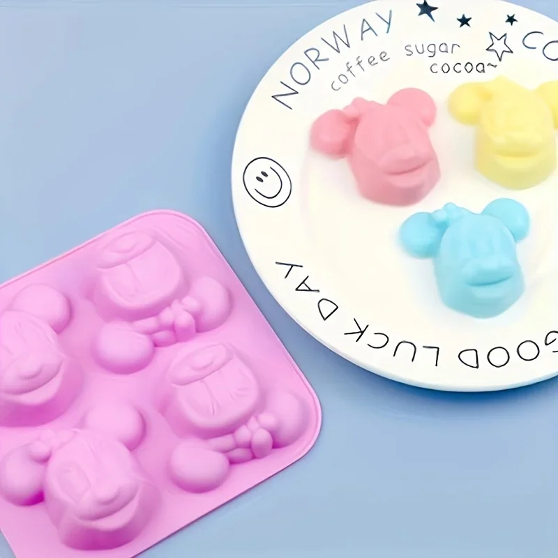 1pc Minnie cartoon mold, ideal for Handicrafts, chocolate, soap making, silicone molds，DIY Decoration Resin Accessories