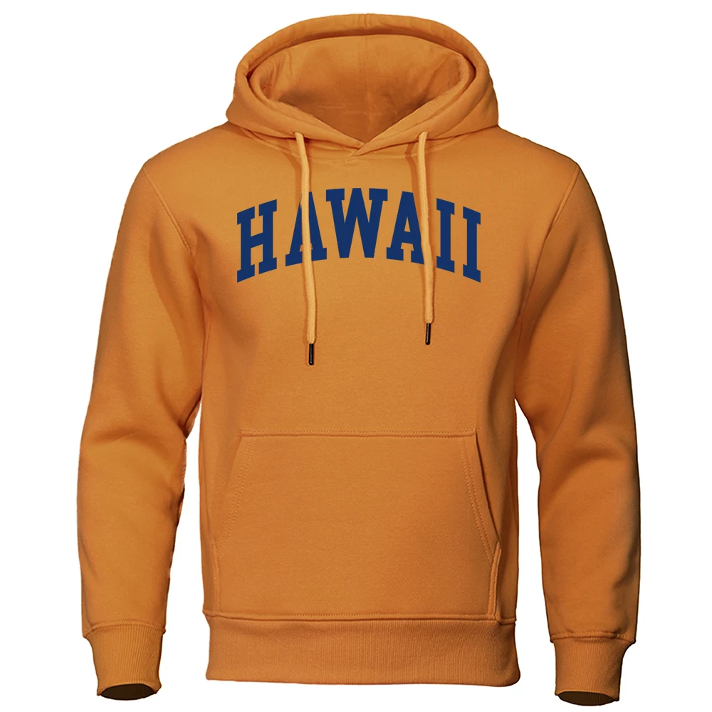 

Hawaii Beach Creativity Letter Hoody Mens Creativity Crewneck Clothing Fashion Pullover Hoodies Autumn Fleece Warm Streetwear