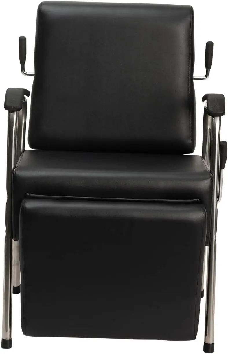 Silla reclinable para peluquería profesional, sillón con palanca controlada, reposabrazos, ideal para estilistas y peluquería