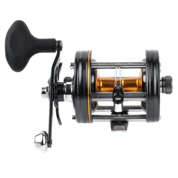 Drum wheel all-metal black metal thunder rod thunderfish bait throwing horizontal fishing wheel independent station